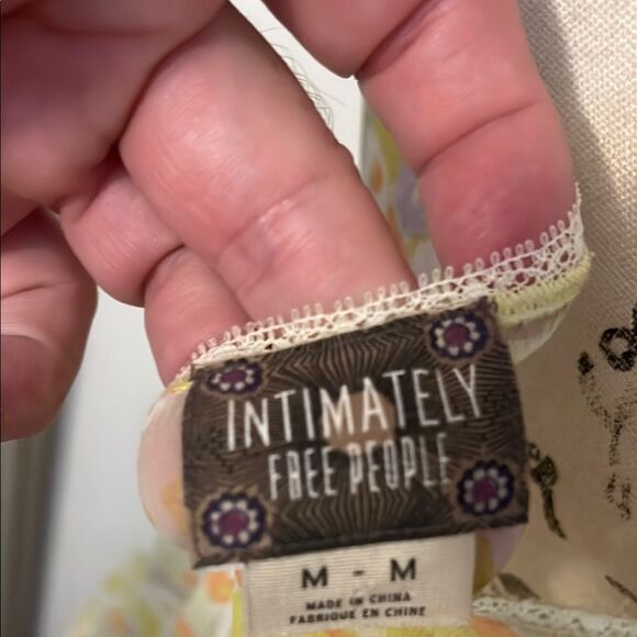 Free People Intimately Floral Sheer Boho Modern Babydoll Tunic - Picture 7 of 10